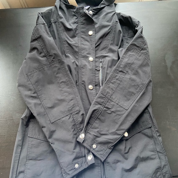 J. Crew Rain Coat Black XXSP NWT - Picture 6 of 7